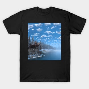 Christmas Day at Moose Lake T-Shirt